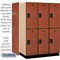 Salsbury Industries 2 Tier Designer Locker, 54"Wx76"Hx24"D, 6 Door, Cherry 18-22364CHE - alternate 8